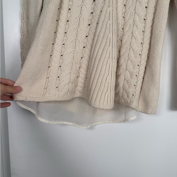 🪩 CAbi Cream Cable Knit Sweater - Picture 2 of 6